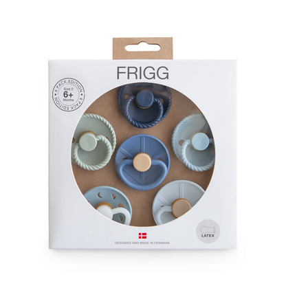 FRIGG 6-Pack Pacifiers - Latex - Endless Sea