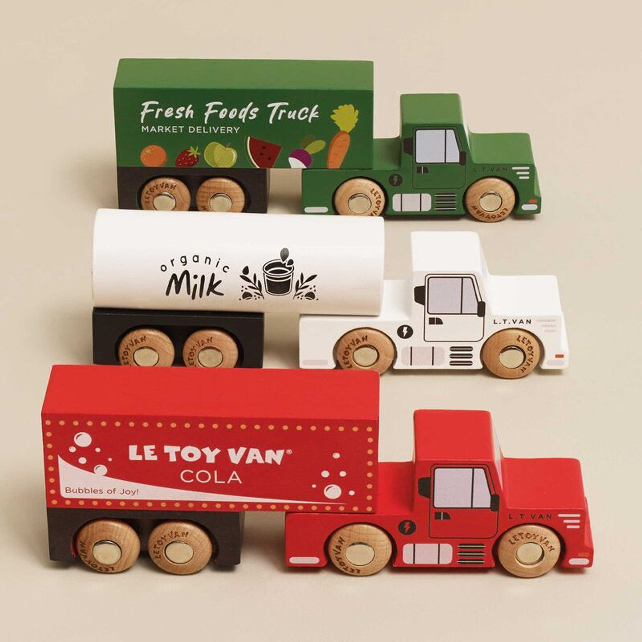 Wooden Toy Trucks