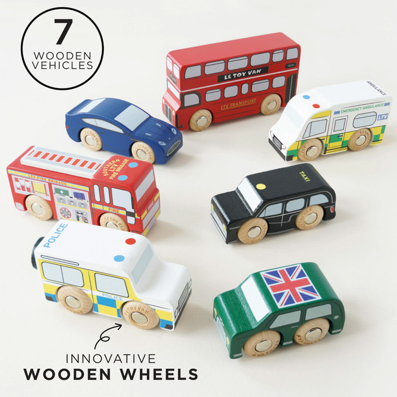 London Toy Car Set - 7 Piece