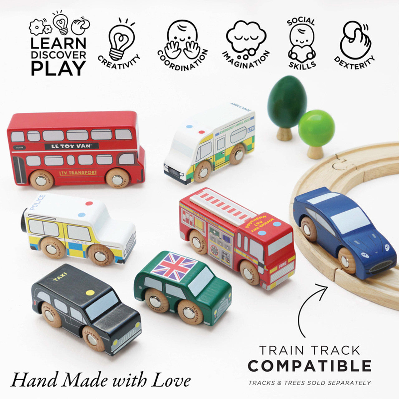 London Toy Car Set - 7 Piece