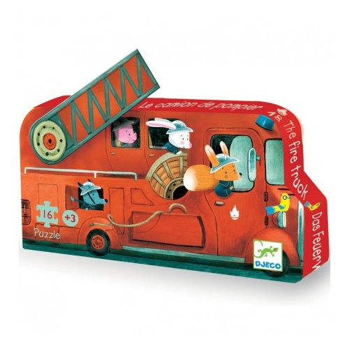 Fire Truck Puzzle 16pc