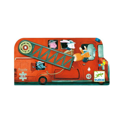 Fire Truck Puzzle 16pc