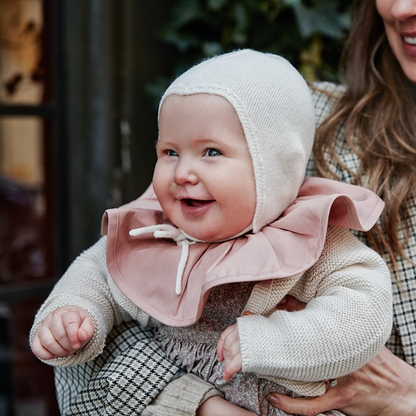 Pierrot Drool Bib Powder Pink