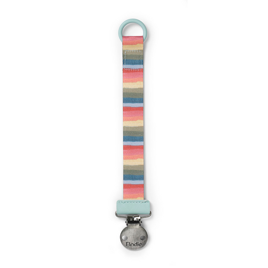 Pacifier Clip - Rainbow Trails
