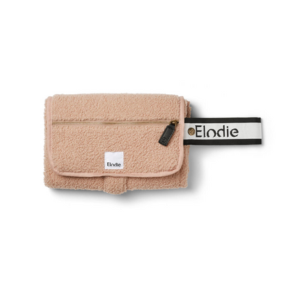 Elodie Portable Changing Pad-Pink Bouclé