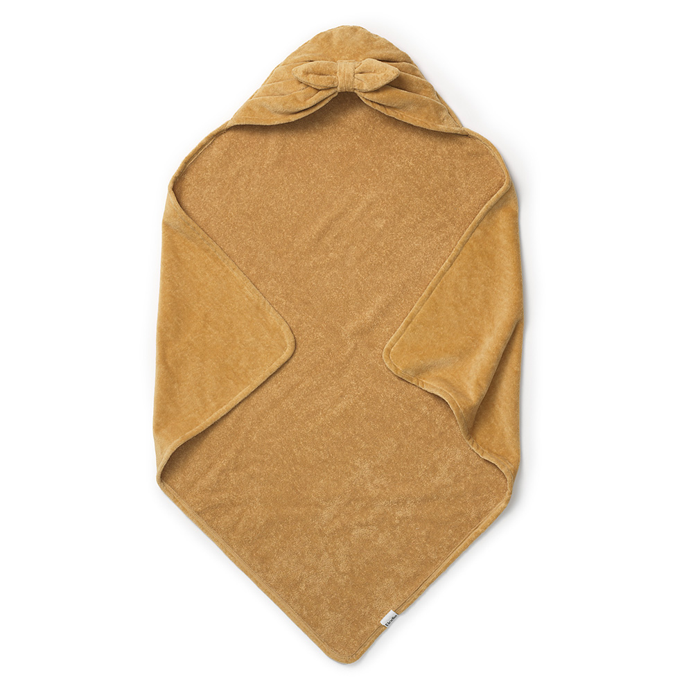 Hooded Towel - Gold Bow