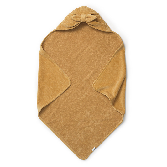 Hooded Towel - Gold Bow
