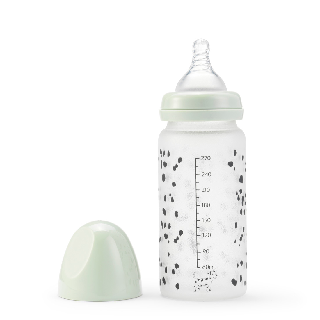 Glass Feeding Bottle - Dalmatian Dots