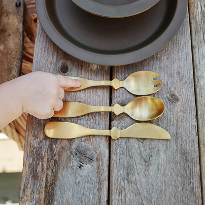 Children's Cutlery set - Gold