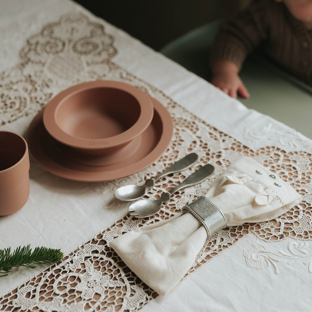 Children's Cutlery set - Antique Silver