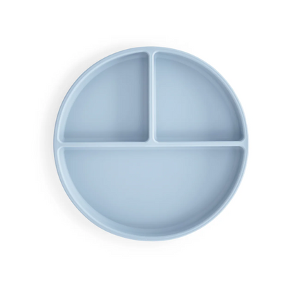 Silicone Suction Plate - Powder Blue