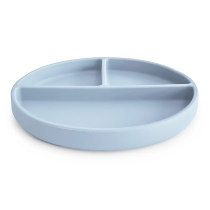 Silicone Suction Plate - Powder Blue