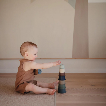 Mushie Stacking Cups- Forest