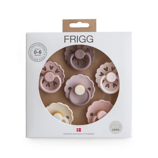 FRIGG 6-Pack Pacifiers - Latex - Blooming Love