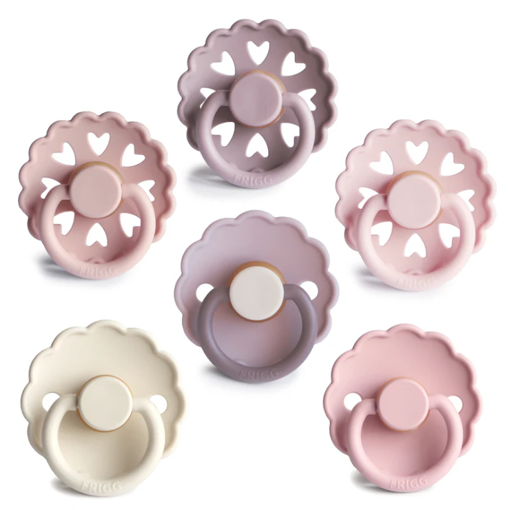 FRIGG 6-Pack Pacifiers - Latex - Blooming Love