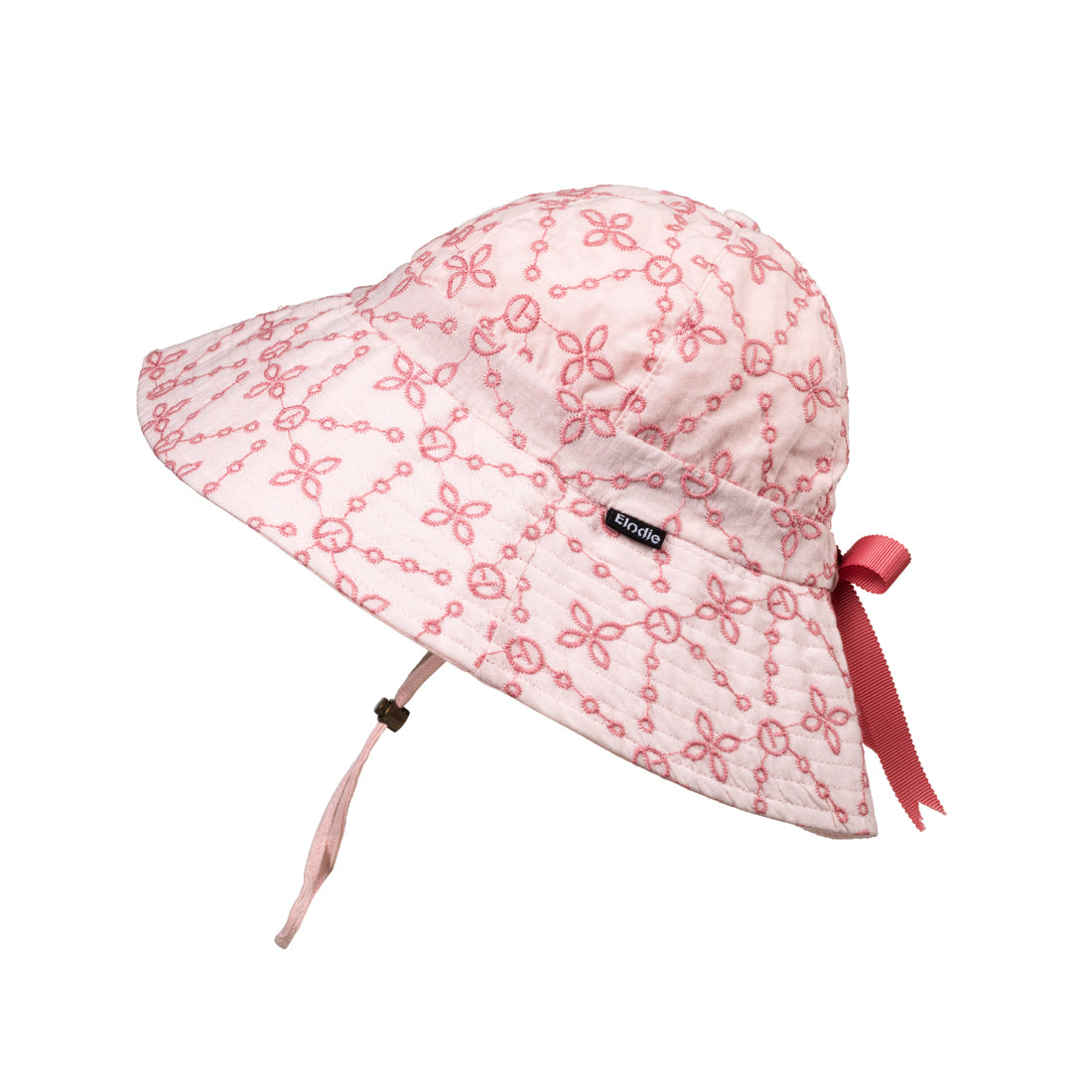 Sun Hat - Embroidery Anglaise Pink