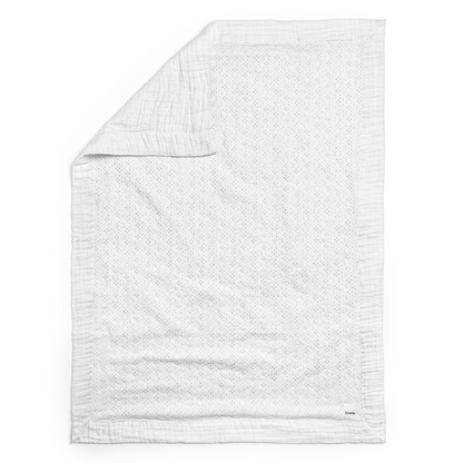 Soft Cotton Blanket - Embroidery Anglaise