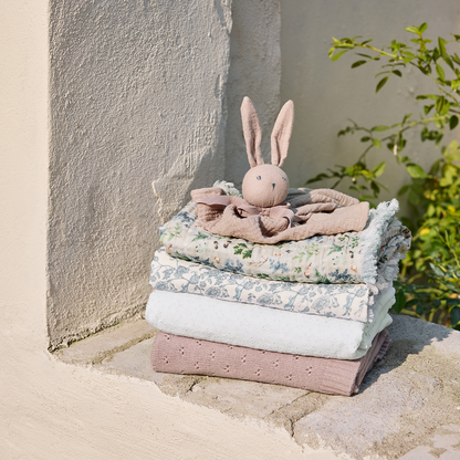 Soft Cotton Blanket - Embroidery Anglaise