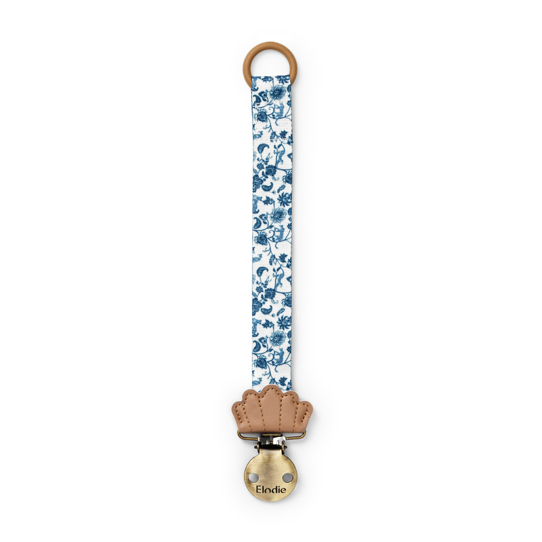 Elodie Pacifier Clip - Garden Leo Toile