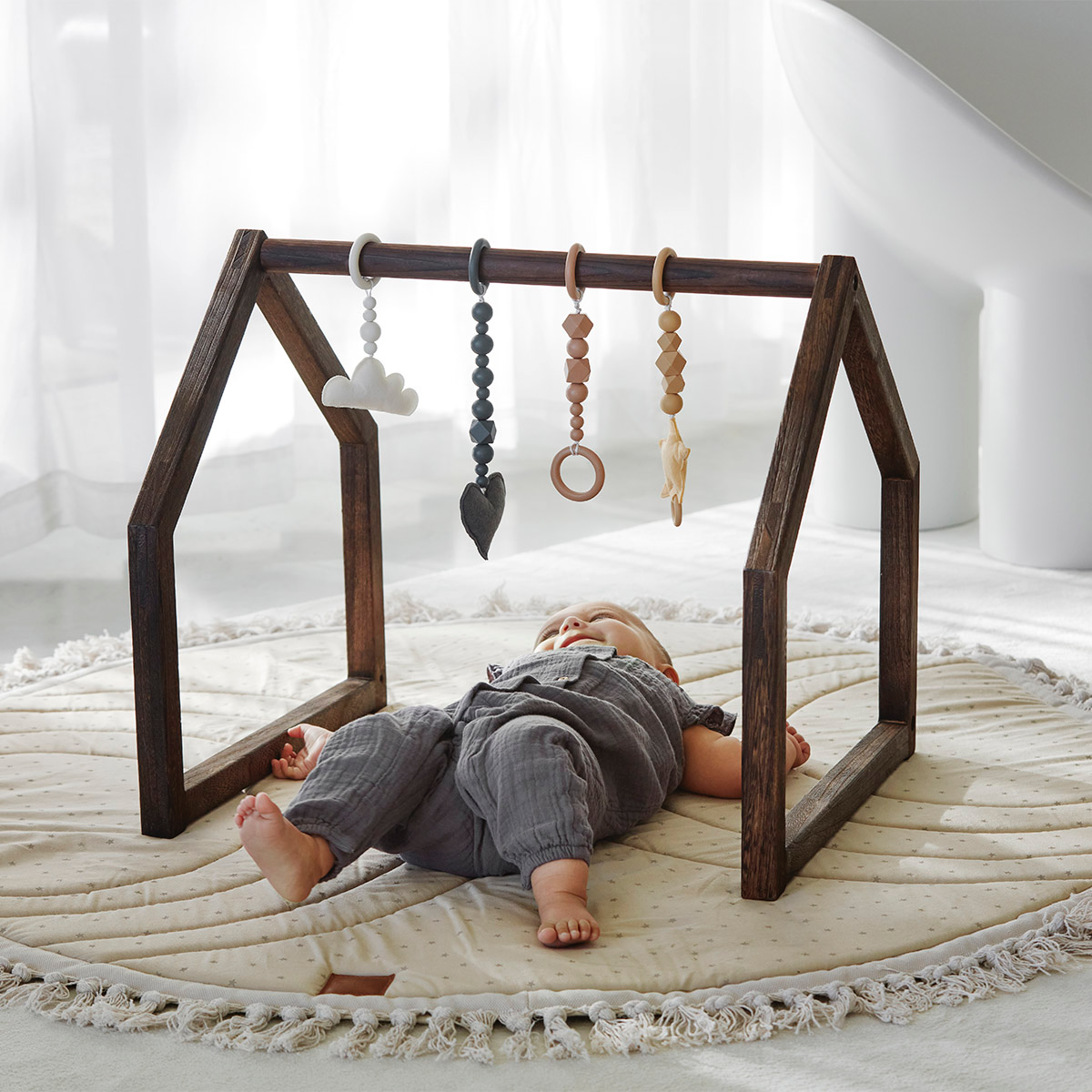 House of Elodie Baby Gym with Baby Gym Toys