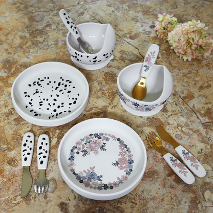 Silicone Plate Set - Blue Garden