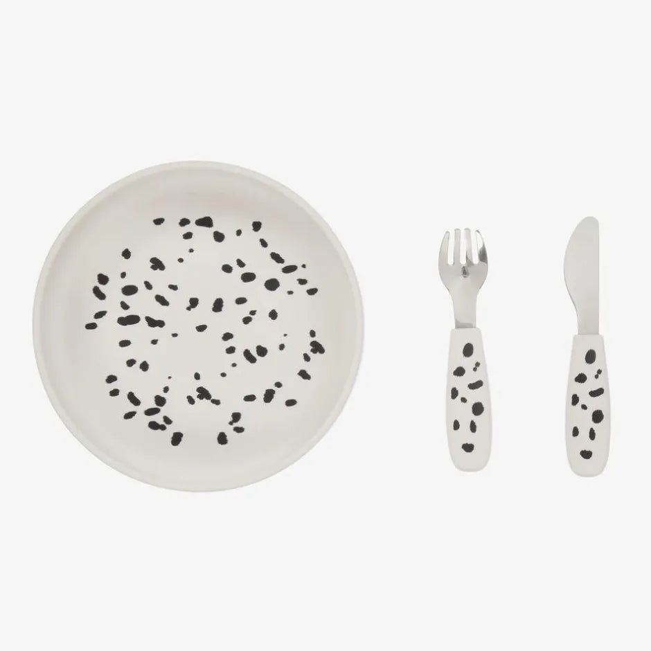 Silicone Plate Set - Dalmatian Dots