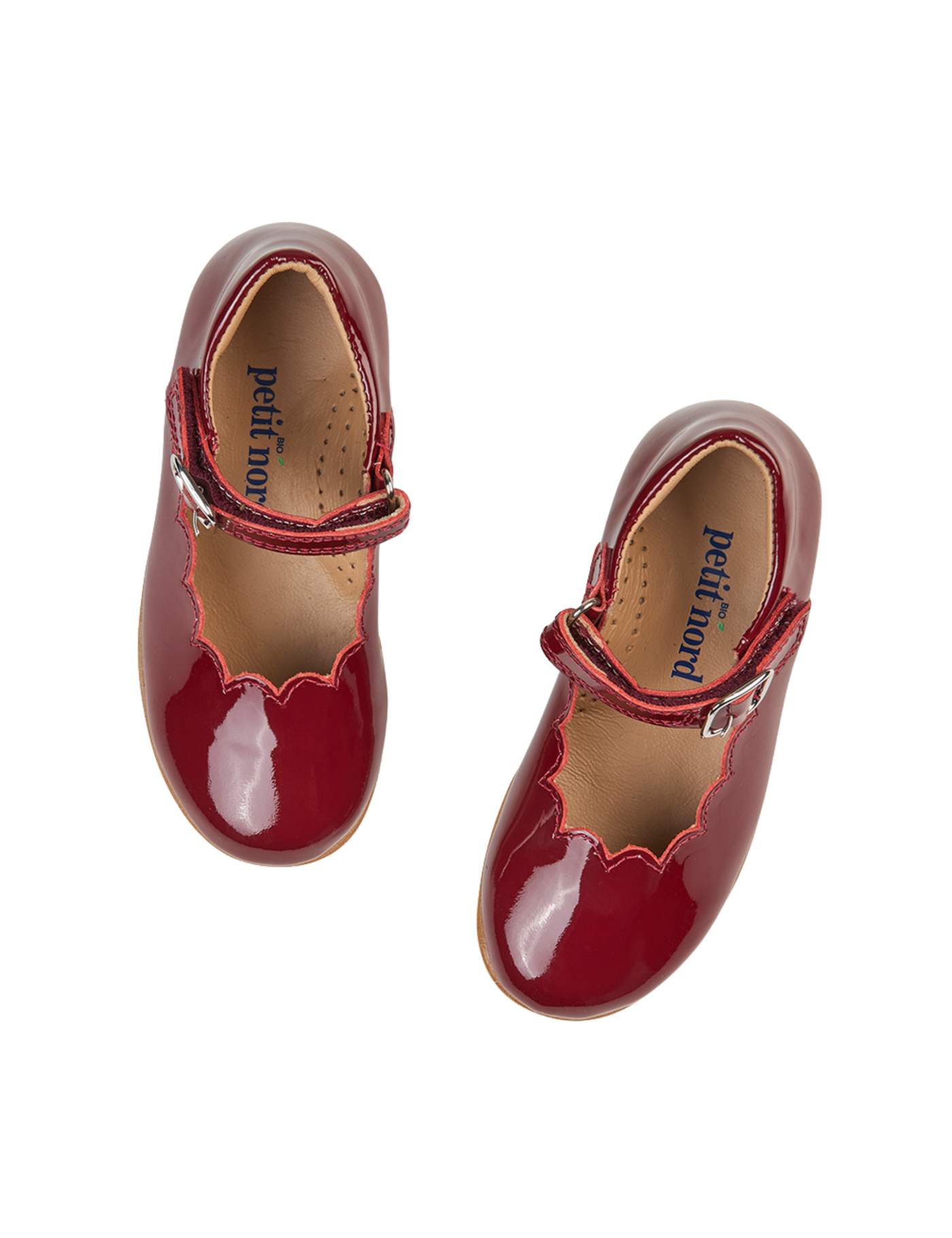 SCALLOP MARY JANE - Cherry Patent