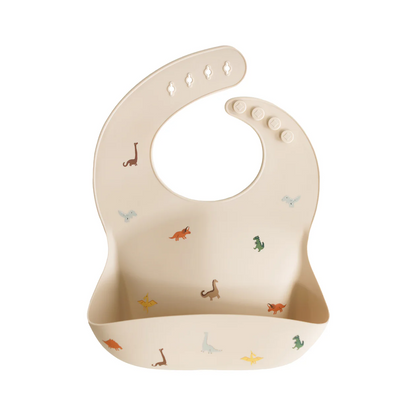 Silicone Baby Bib - Dinosaurs