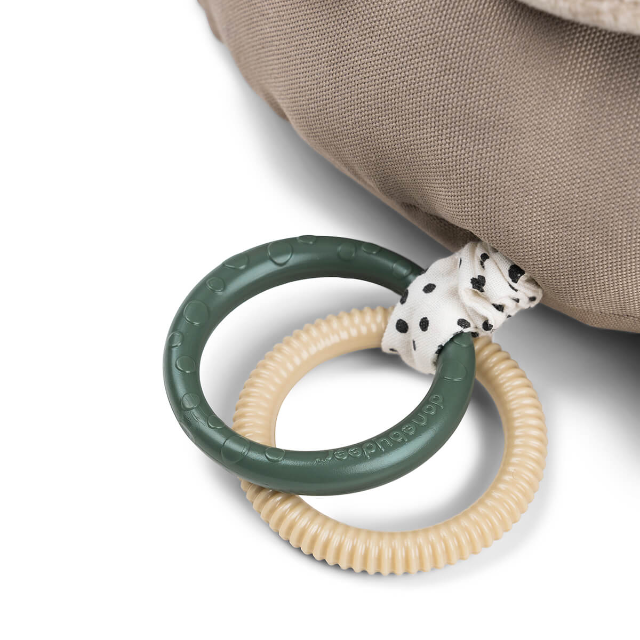tummy time activity toy - croco - sand
