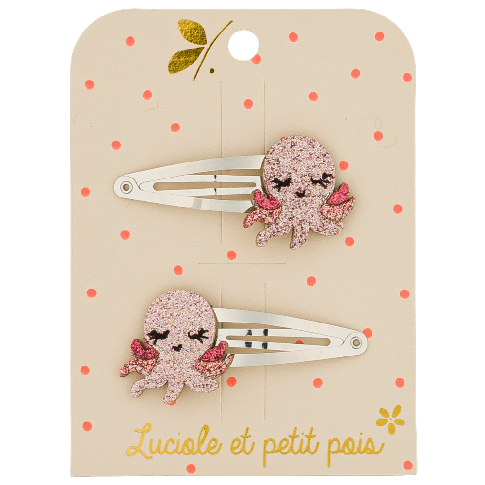 Otty the Octopus Hair Clips (pair)