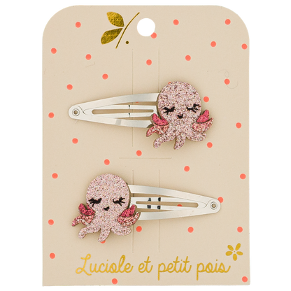 Otty the Octopus Hair Clips (pair)