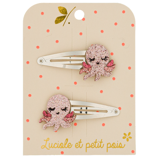 Otty the Octopus Hair Clips (pair)