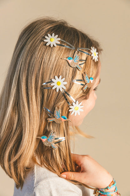 Sunny the Hummingbird Hair Clips (pair)
