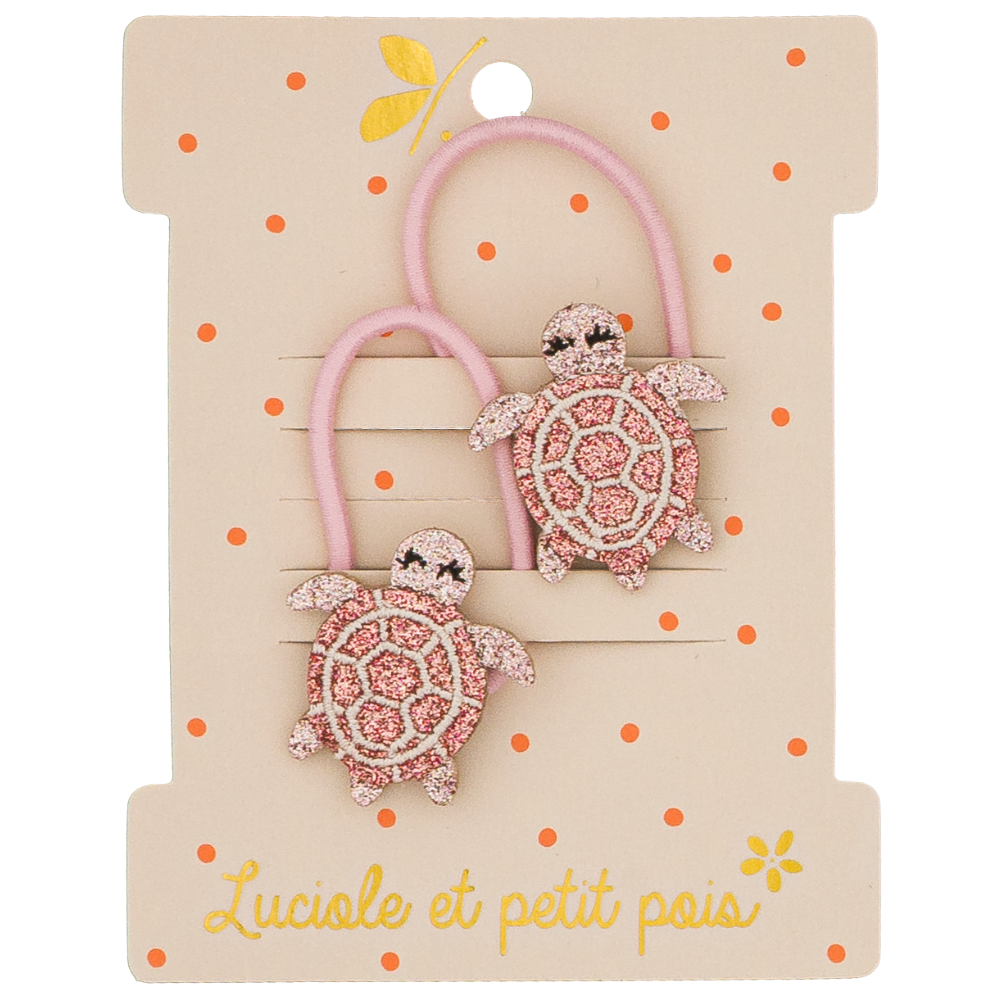 Mini elastic bands - Lulu the turtle (pair)