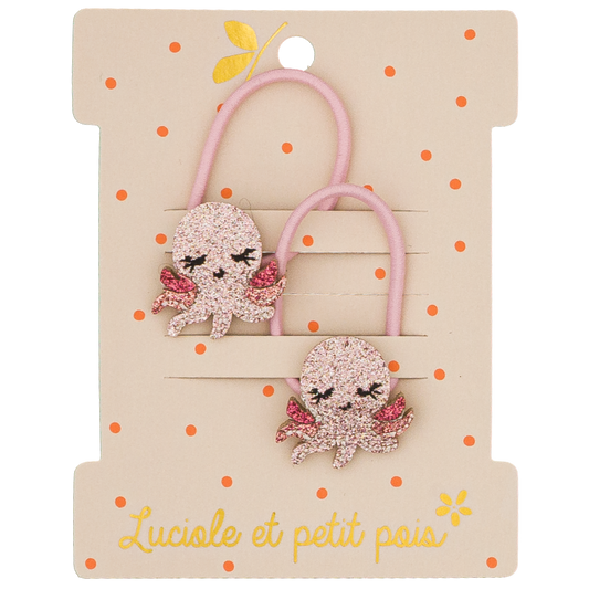 Mini elastic bands - Otty the Octopus (pair)