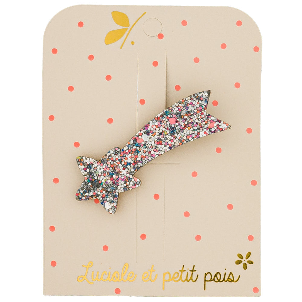 Shooting star barrette - Multi silver