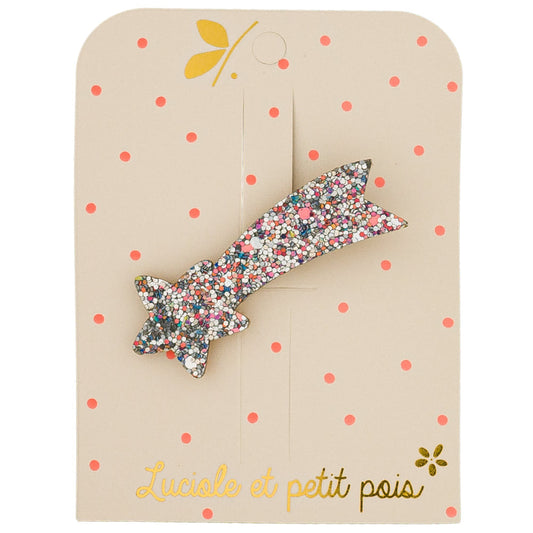 Shooting star barrette - Multi silver