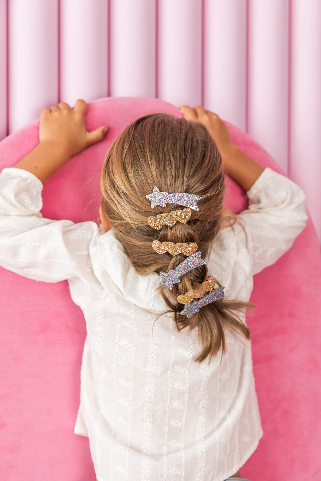 Shooting star barrette - Multi silver