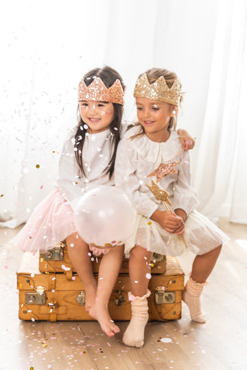 Crown - pink sequins