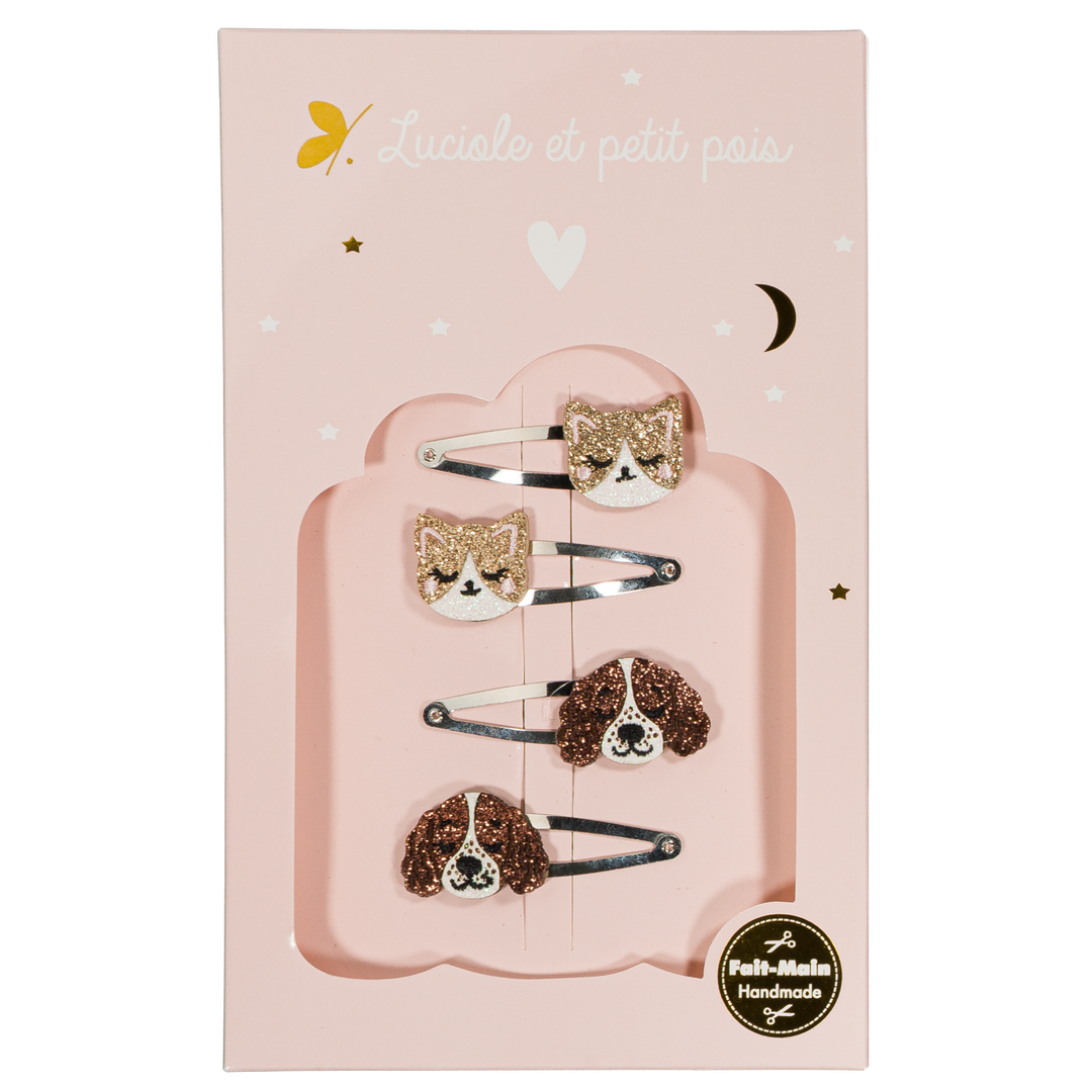 Lovely paws box set - Alba & Kitty hair clips