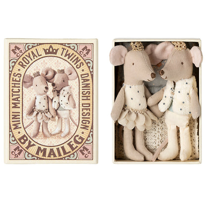 Maileg Royal Twin Mice in Matchbox