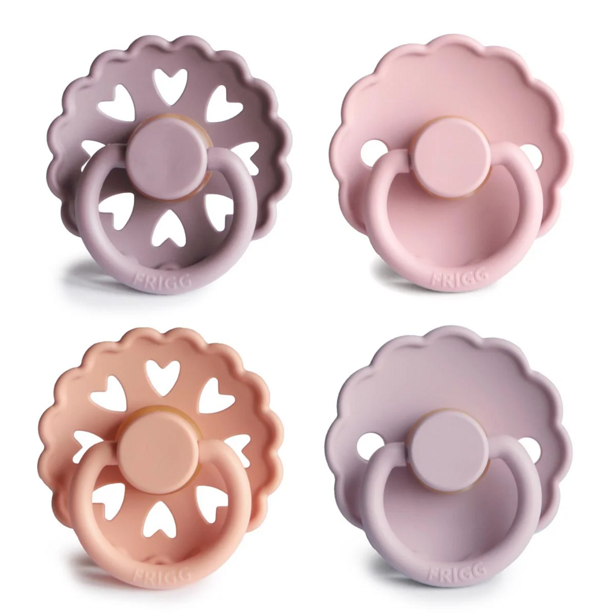 FRIGG 4-Pack Pacifiers - Latex - Sunset Bliss