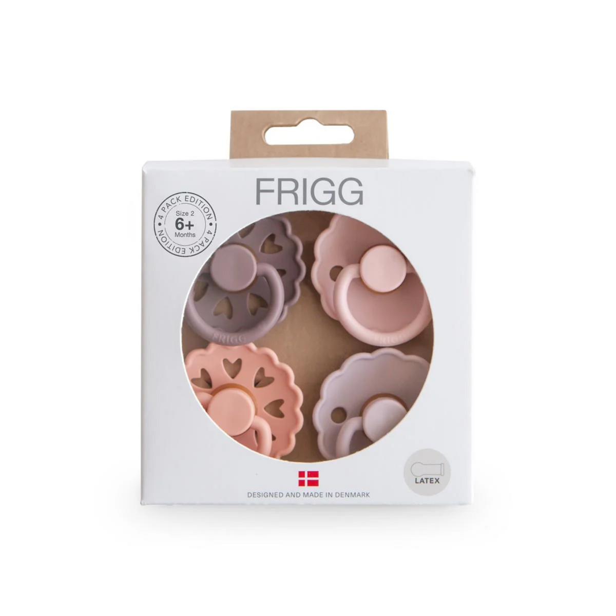 FRIGG 4-Pack Pacifiers - Latex - Sunset Bliss
