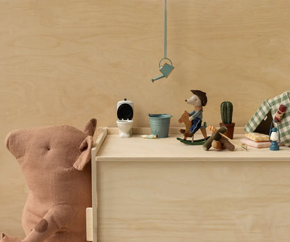 Maileg Cowboy Mouse on Rocking Horse with Maileg Cowboy Friends collection