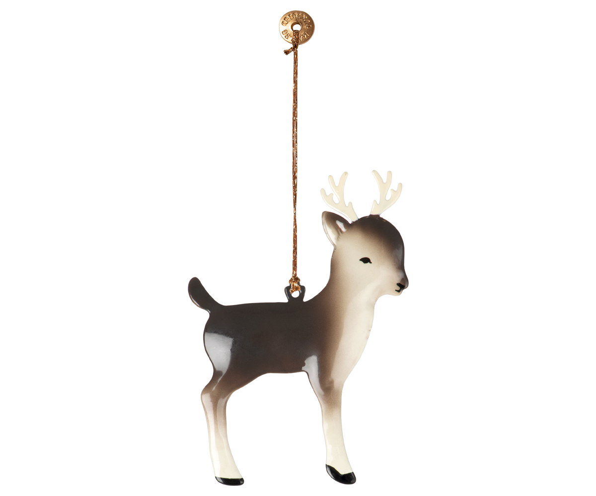 Metal ornament, Bambi - Dark brown