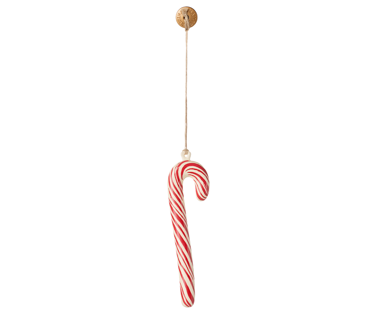 Metal ornament, Sugar cane, Large - Stripe