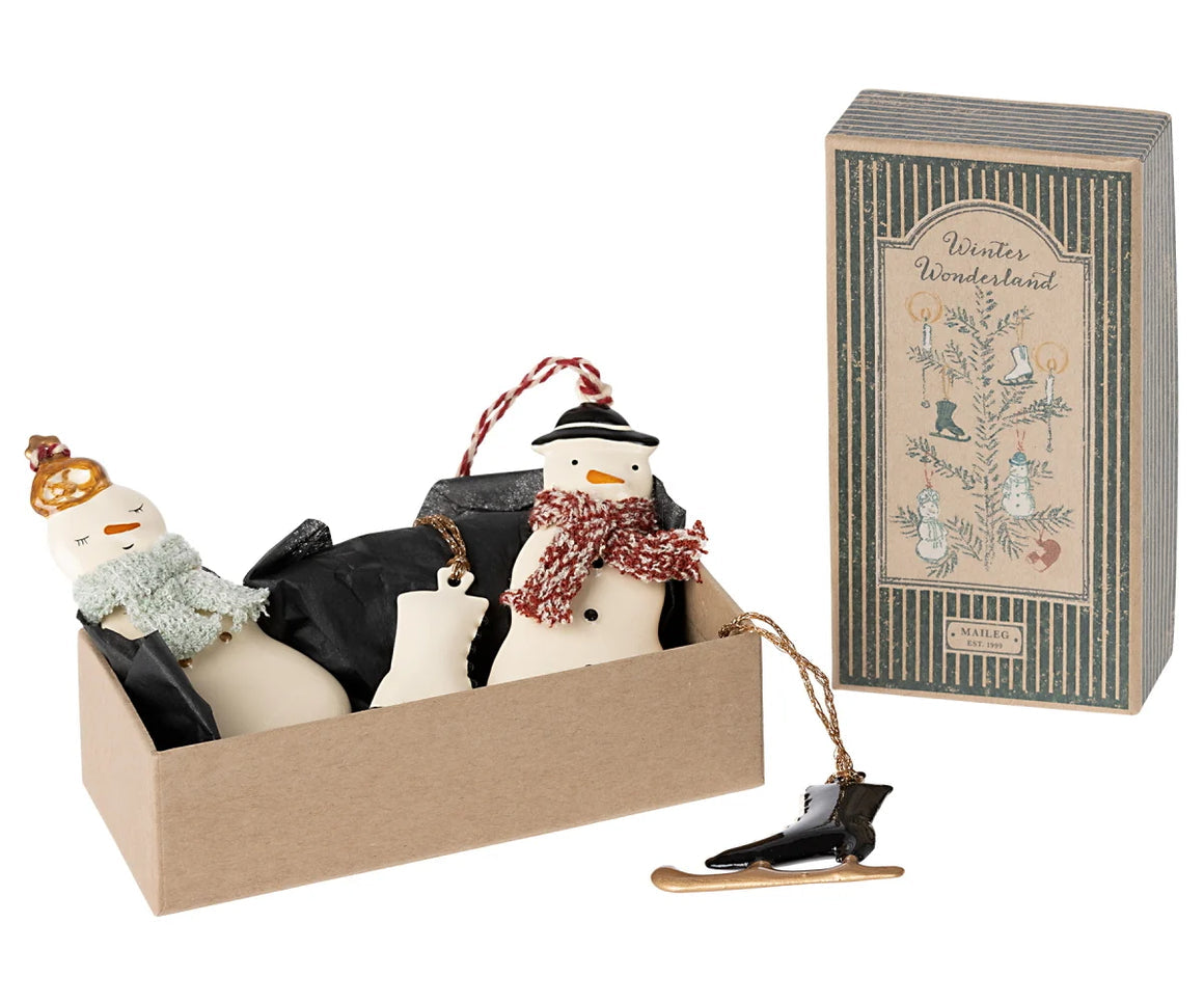 Maileg, Metal Ornament Set - Winter Wonderland